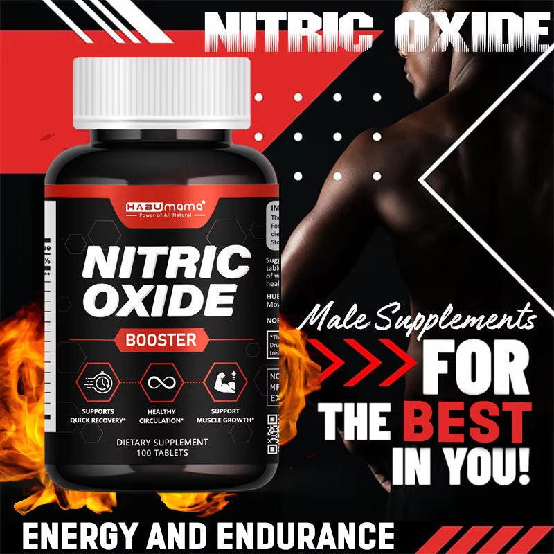 Nitric Oxide Test Booster Capsules Supplements