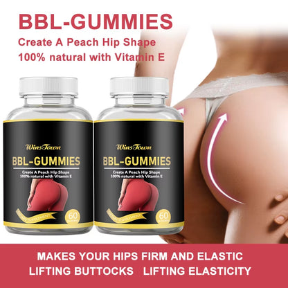 1 Bottle BBL Gummies. Body Dietary Supplements for Hip Curves