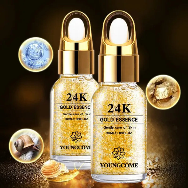 24K Acne & Blackhead Serum with Hyaluronic Acid & Nicotinamide (10ml-50ml)