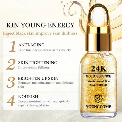 24K Acne & Blackhead Serum with Hyaluronic Acid & Nicotinamide (10ml-50ml)