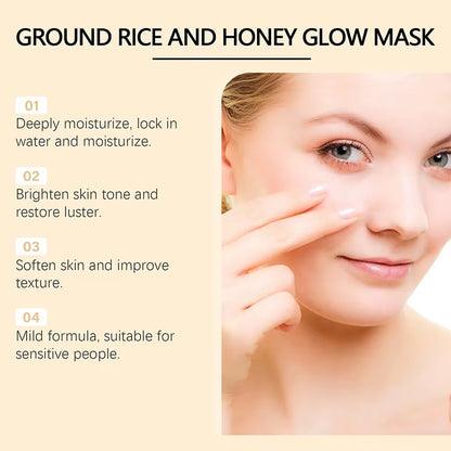 Beauty Rice Honey Facial Skincare 3Pieces Set Moisturizing Arbutin Serum Milk Toner Smear Glow Mask Korean Brand Facial Skincare