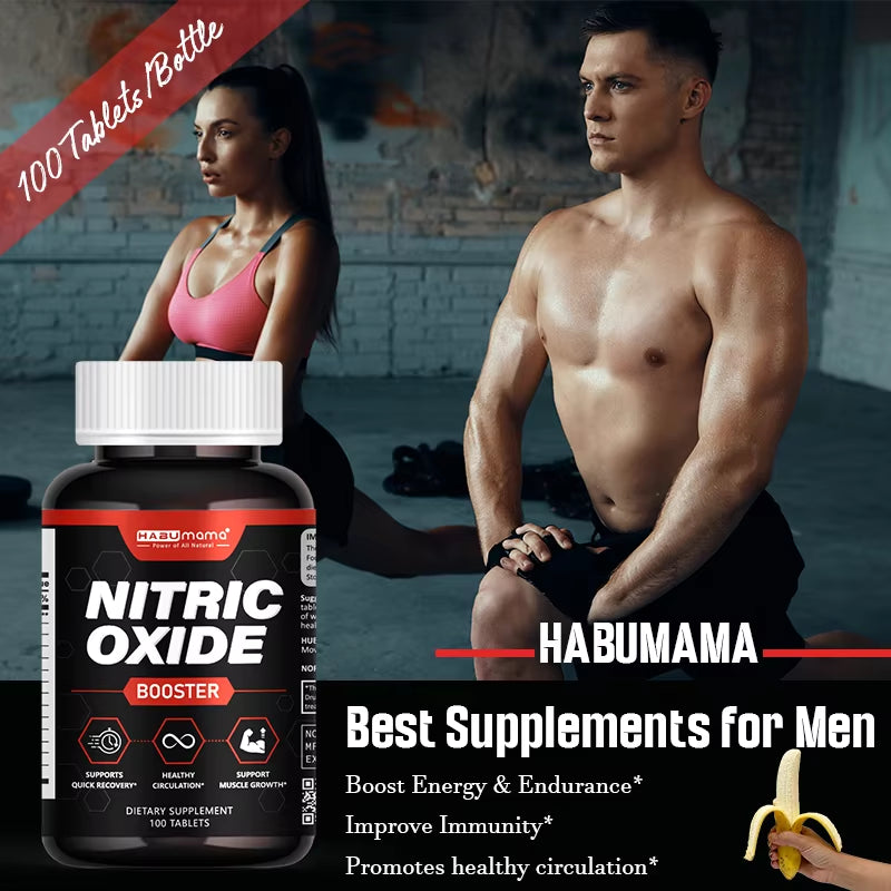 Nitric Oxide Test Booster Capsules Supplements